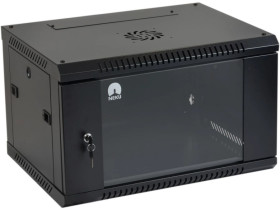 Szafa wisząca RACK 19 cali 6U 450mm czarna NEKU TS BOX