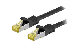 S/Ftp7-Cu-030Bk Patch Cord S/Ftp 6A Linka Cu Lszh Czarny 3M 26Awg