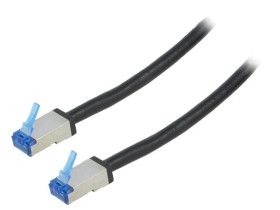 CQ7103S Patch cord o długości 15m, S/FTP, 26AWG, Eth:6a