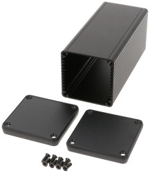 Hammond Electronics 1455CS1202BK, (D x S x W) 120 x 54 x 54 mm, aluminium, 1 szt.