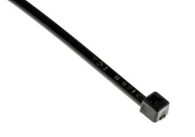 Opaska kablowa długość 100mm szerokość 2,5 mm HellermannTyton Nylon 66 Zduplikowane studzienki zawierające ujemną