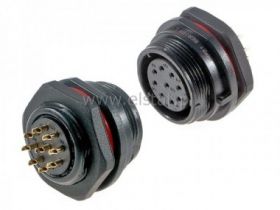 Złącze przemysłowe okrągłe, żeńskie, 9pin