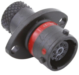 Złącze wielostykowe przemysłowe 9-pinowe, panelowe Gniazdo Souriau Sunbank by Eaton