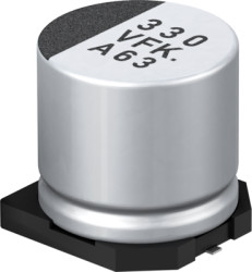 Electrolytic capacitor, 100 µF, 80 V (DC), ±20 %, SMD, Ø 12.5 mm, EEVFK1K101Q