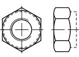 Nakrętki imbusowe M8 TOOLCRAFT TO-6864582 DIN 985 500 szt.