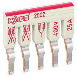 Mikroprzełącznik Staggered Jumper WAGO Blok zacisków na szynie DIN 25A Wciskane
