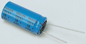 Kondensator 470μF 63V dc Radialny, Otwór przelotowy Vishay roztaw: 7.5mm 16 (Dia.) x 20mm