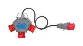 Rozdzielnica Polybox - Gniazda 3X32a 5P, 2X230v, Przewód Opd 5X4mm2 - 5M Z...