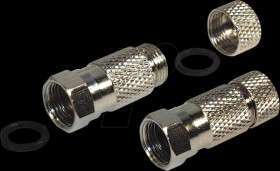 FF0/7WPL Twist-on F-plug, for 7.0-mm diameter antenna cables