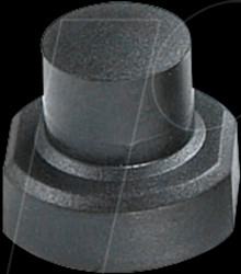 1S09-16.0 Cap, extra high, 16mm, black for buttons 3F...