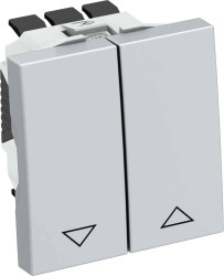 Przełącznik migawki malowany alu OBO Bettermann, 6120954, aluminiowy, (S x W x G) 45 x 45 x 36 mm