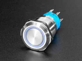 Adafruit Rugged Metal Pushbutton - 19mm 6V RGB Momentary