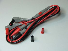 Przewody pomiarowe PVC 2mm 20.602 igła 2mm 10A/1000V 0.75mm2 kpl=2szt