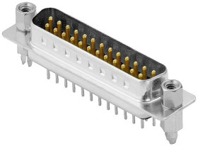 Weidmüller D-SUB M6.3 T25VB 3.2B4 TY BK 2707250000 Złącze męskie D-Sub 0 °, 180 ° Ilość styków: 25 lutowane 50 szt.