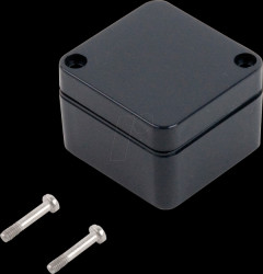 Industrial housing, 52 x 50 x 35 mm, IP66, slate gray