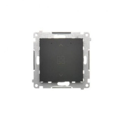 Simon 54 Grupowy sterownik roletowy do przewodowego sterowania DEZ1L.01/.. czarny mat DEZ1G.01/49