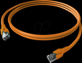 CP1KOBOBO0050 Cat.6a patch cable, S/FTP, FlexBoot, orange, 5 m