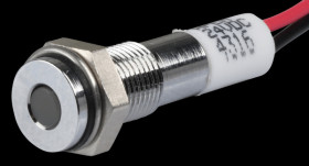 Q6F3CXXW24E Indicator LED, 24 V DC, 6 mm, wired, white/BrC