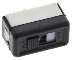 Przełącznik suwakowy, SPDT, montaż PCB, 4 A przy 125 V AC, -40 → +85°C, APEM