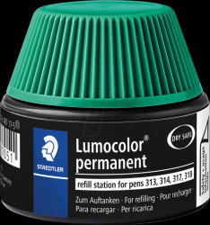 487 17-5 Refill station, Lumocolor permanent universal pens, green