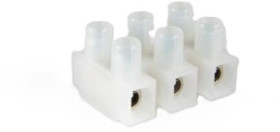 Lustre terminal, 3 pole, 0.5-5.5 mm², natural, screw connection, 24 A, 500/ 3 35 DS