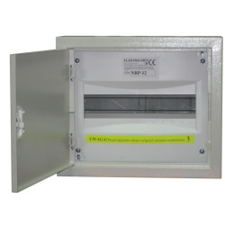 Rozdzielnica bezpiecznikowa 1x12 metalowa z zamkiem NRP12-1z Elektro-met
