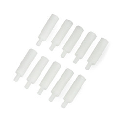 Dystans nylonowy 20mm z gwintem M3 - 10szt.