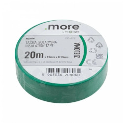 Taśma izolacyjna 19mm x 0,13mm ZIELONA 20m 1szt.