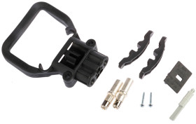 Złącze przemysłowe - zasilające 80A Gniazdo 150 V 2P Rema Czarny Montaż w obudowie