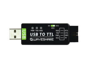 Waveshare Industrial USB TO TTL Converter, Original FT232RNL, Multi Protection &amp; Systems Support