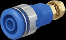 4 mm panel socket, threaded bolt, mounting Ø 12.1 mm, CAT III, CAT IV, purple, 66.3020-26