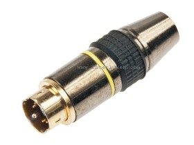 Wtyk S-VHS 4PIN złoty ChRL