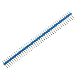 Listwa kołkowa 1x40 prosta, niebieska