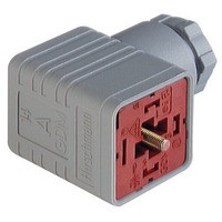 GDM 2011J złącze na przewód, styki 2+PE, dławik PG11 (6 do 9mm), szare, UL, 932106106, Hirschmann, GDM2011J, EN175301803A, DIN43