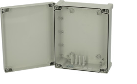 ABS enclosure, (L x W x H) 107 x 239 x 289 mm, gray, IP65, 5814003