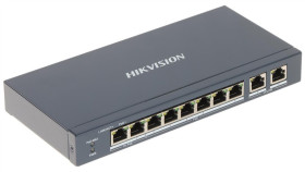 Switch Poe Hikvision,8-Porty 100M Poe, 2Xuplink 1000M, 2 Porty Hpoe,...