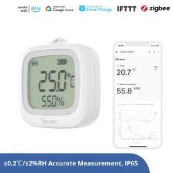 SONOFF IP65 Zigbee LCD Smart Temperature Humidity Sensor | SNZB-02WD