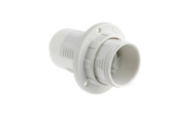 Oprawka E14 izolacyjna z gwintem zewnętrznym biała OTE14-01/0