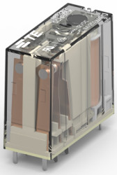 Relay, 2 Form C (NO/NC), 12 V (DC), 105 Ω, 8 A, 300 V (DC), 400 V (AC), bistable, 1-1393845-0