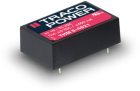 DC converter, 9-18 VDC, 6 W, 1 output, 24 VDC, 88.5 % efficiency, THM 6-1215