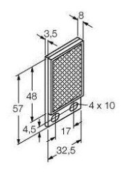 Odbłyśnik Turck BRT-48X32B 3044999 1 szt.