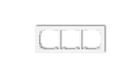 Deco Ramka Potrójna Biały Dr-3