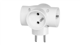 Rozgałęźnik 4-Gniazdowy - 4X2p+Z, Z Uziemieniem, Biały, Filtr...