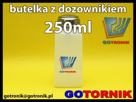 Butelka z tworzywa HDPE z dozownikiem 250ml