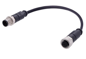 Kabel do siłownika/czujnika ze złączem Złącze M12 liczba rdzeni 4 długość 10m Rodzaj A Męskie Złącze B Złącze M12