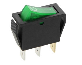 PRZEŁĄCZNIK ZIELONY 20A 12V 3 PIN 35x14mm