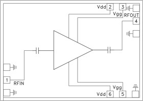 Low Noise Amplifier Chip, 14 - 27 GHz