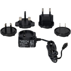 R-TECH 857067 AC/DC Adapter 24vdc 250mA Multi Head