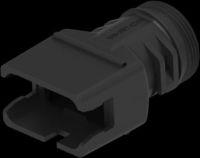 End housing, rectangular, for plug, 1011-357-1205