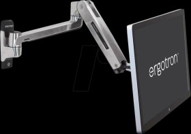 45-383-026 Ergoron LX HD standing/sitting wall mount, up to 49 inches
